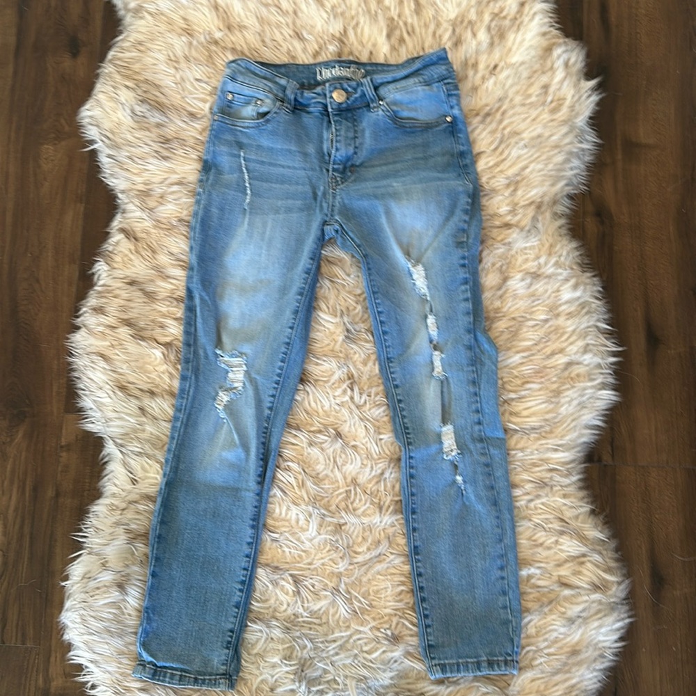 Women’s Distressed Skinny Boyfriend Jeans